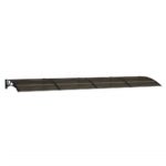 Door Canopy Black 400x100cm Polycarbonate
