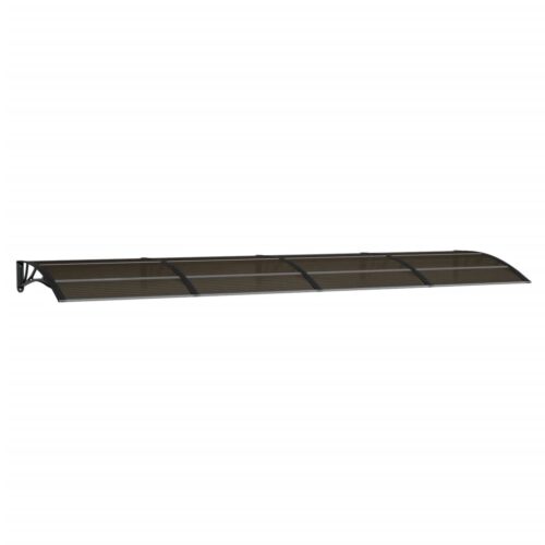 Door Canopy Black 400x100cm Polycarbonate