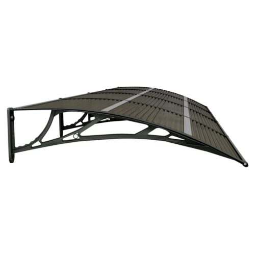 Door Canopy Black 400x100cm Polycarbonate - Image 4