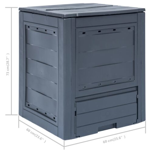 Garden Composters 2pcs Grey 60x60x73cm 520 L - Image 7
