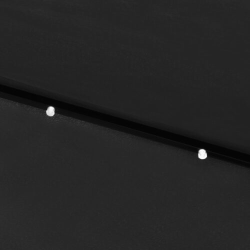 Parasol with LEDs Steel Pole Black 2x3 m - Image 10
