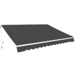 Folding Awning Manual Operated 450cm Anthracite