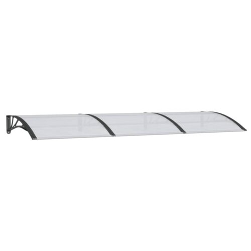 Door Canopy Black 300x100cm Polycarbonate