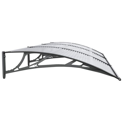 Door Canopy Black 300x100cm Polycarbonate - Image 4