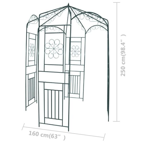 Garden Arch 250cm Dark Green - Image 3