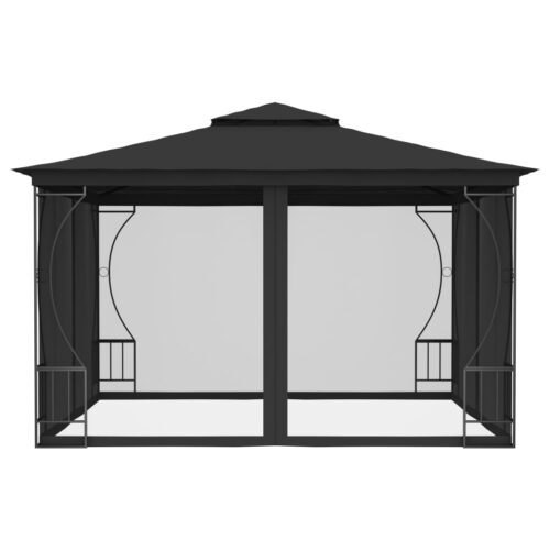Gazebo with Nets 300x300x265cm Anthracite - Image 2