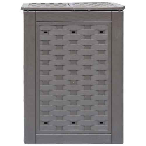 Garden Composters 3pcs Brown 60x60x83cm 900 L Plastic Rattan - Image 3