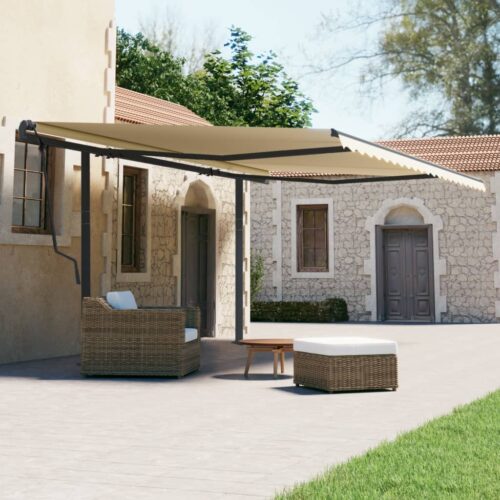 Awning Post Set Anthracite 600x245cm Iron - Image 8