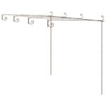 Garden Pergola Antique Brown 4x3x2.5m Iron