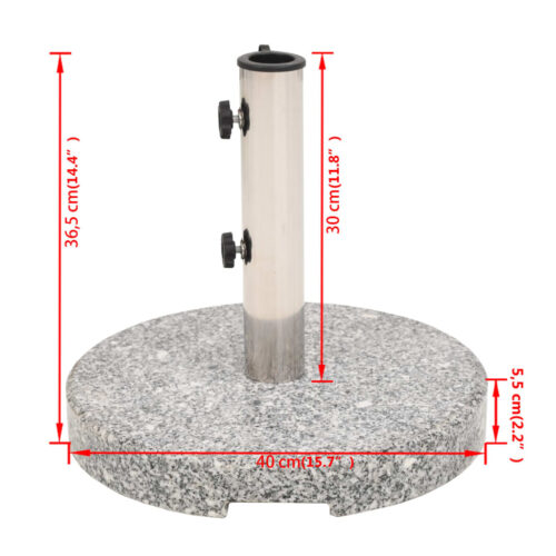 Parasol Base Granite Round 20 kg - Image 9