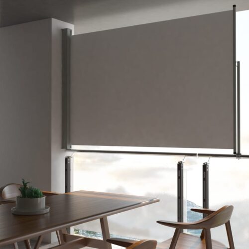 Patio Retractable Side Awning 160 x 300cm Grey