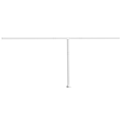 Awning Post Set White 600x245cm Iron