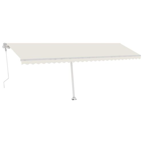 Awning Post Set White 600x245cm Iron - Image 8