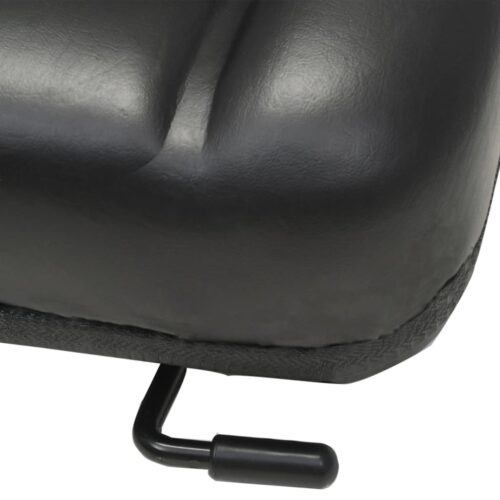 Forklift Tractor Seat with Adjustable Backrest Black - Image 5