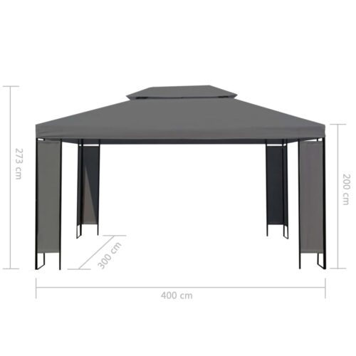 Gazebo Anthracite 300x400cm - Image 6