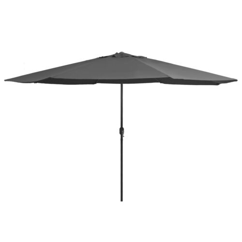 Outdoor Parasol with Metal Pole 390cm Anthracite