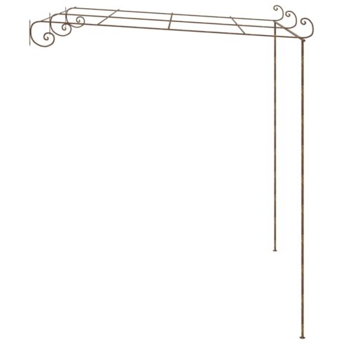 Garden Pergola Antique Brown 3x3x2.5m Iron - Image 3