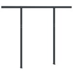 Awning Post Set Anthracite 300x245cm Iron
