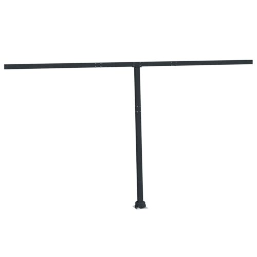 Awning Post Set Anthracite 450x245cm Iron