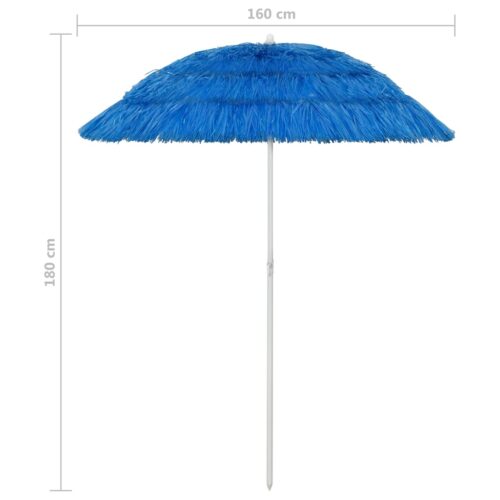 Hawaii Beach Umbrella Blue 180cm - Image 8