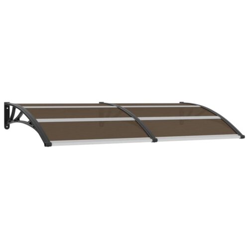 Door Canopy Black 200x100cm PC