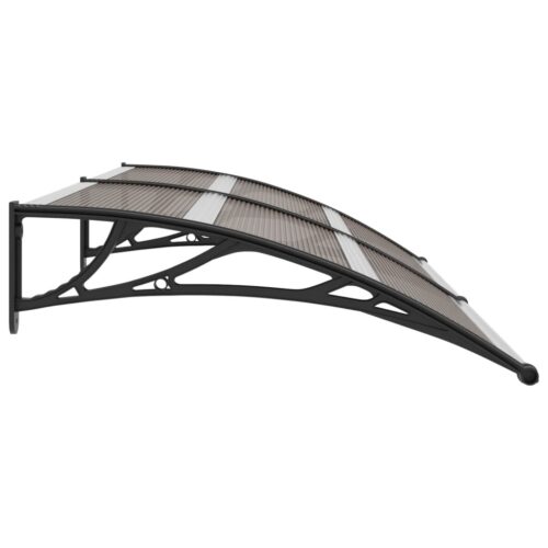 Door Canopy Black 200x100cm PC - Image 3