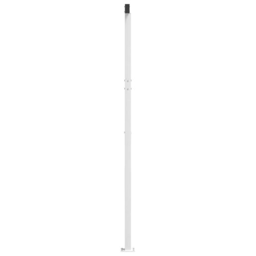 Awning Post Set White 600x245cm Iron - Image 4