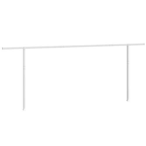 Awning Post Set White 600x245cm Iron - Image 5