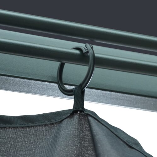 Gazebo with Curtain 400x300cm Anthracite Aluminium - Image 10