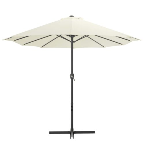 Outdoor Parasol with Aluminium Pole 460x270cm Sand - Image 2
