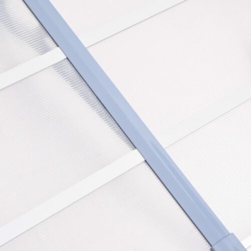 Door Canopy Grey Transparent 152.5x90cm Polycarbonate - Image 5