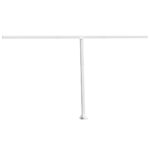 Awning Post Set White 450x245cm Iron