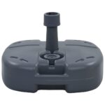Portable Outdoor Umbrella Base Water Sand Fillable Beach Patio Plastic Pod Stand Grey