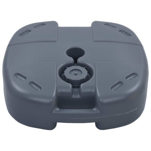 Portable Outdoor Umbrella Base Water Sand Fillable Beach Patio Plastic Pod Stand Grey - Image 3