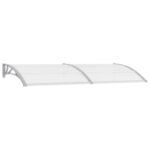 Door Canopy Grey 240x100cm PC