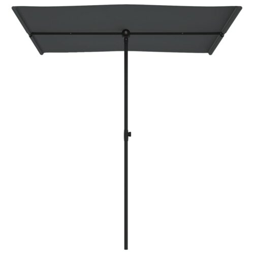 Outdoor Parasol with Aluminium Pole 180x110cm Anthracite - Image 4