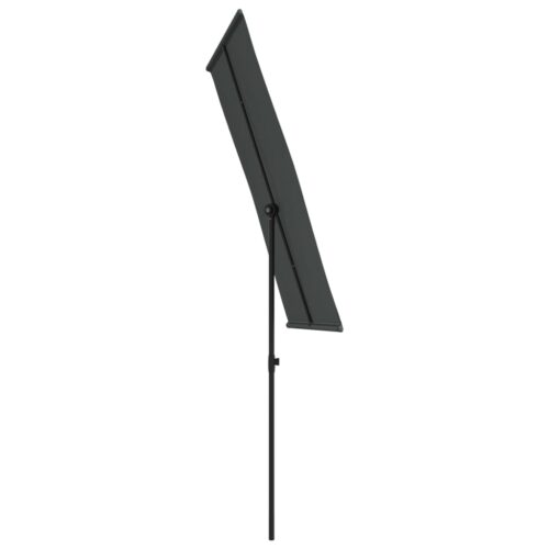 Outdoor Parasol with Aluminium Pole 180x110cm Anthracite - Image 5