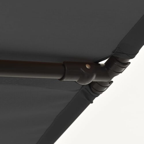 Outdoor Parasol with Aluminium Pole 180x110cm Anthracite - Image 9