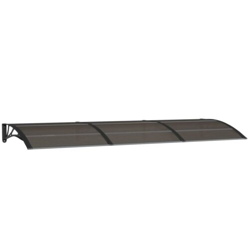 Door Canopy Black 300x100cm Polycarbonate