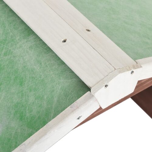 Robotic Lawn Mower Garage 72x87x50cm Mocca White Firwood - Image 7
