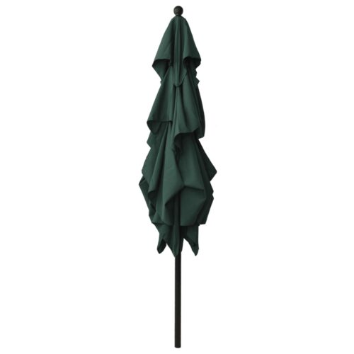 3-Tier Parasol with Aluminium Pole Green 2.5x2.5 m - Image 3
