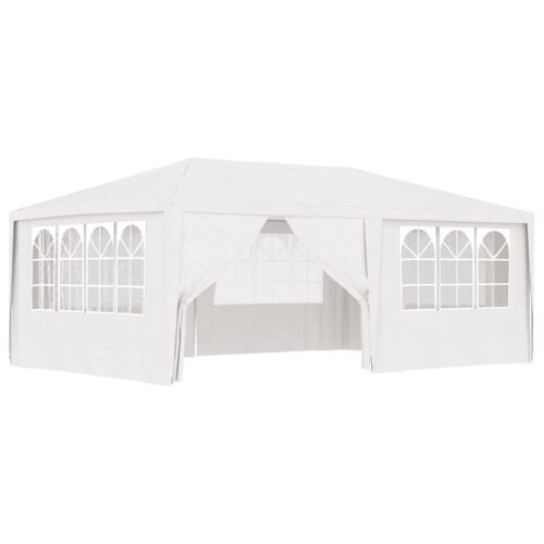 Professional Party Tent with Side Walls 4x6m White 90 g/m