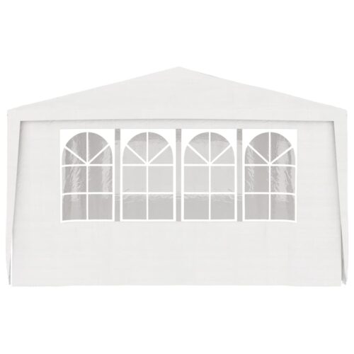 Professional Party Tent with Side Walls 4x6m White 90 g/m - Image 3