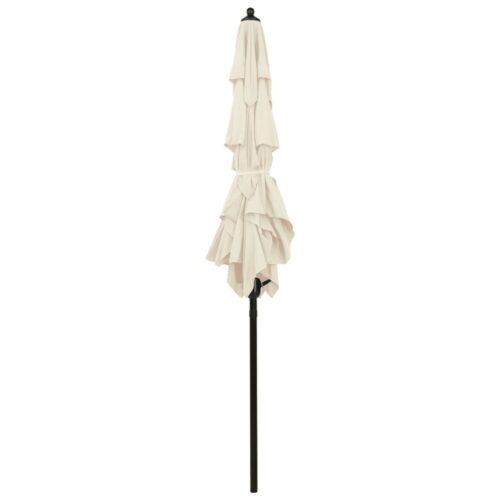 3-Tier Parasol with Aluminium Pole Sand 2x2 m - Image 4