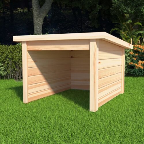 Lawn Mower Garage 92x104x59.5cm Solid Pine Wood 19 mm