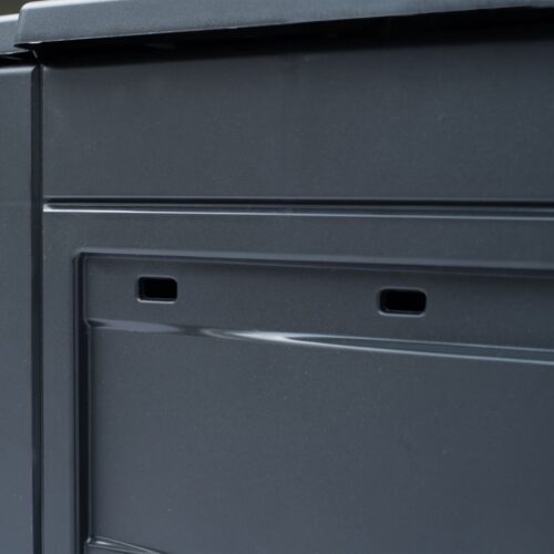 Garden Composter Grey 60x60x73cm 260 L - Image 5