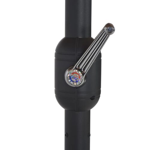 Outdoor Parasol with Aluminium Pole 460x270cm Anthracite - Image 7