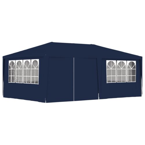 Professional Party Tent with Side Walls 4x6m Blue 90 g/m