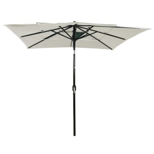 3-Tier Parasol with Aluminium Pole Sand 2.5x2.5 m - Image 2