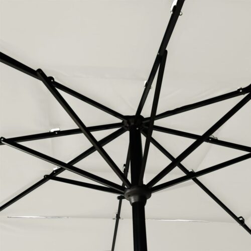 3-Tier Parasol with Aluminium Pole Sand 2.5x2.5 m - Image 5